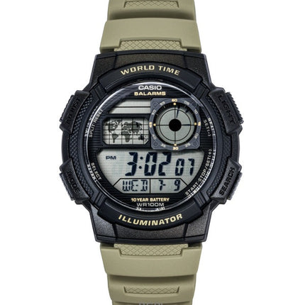 Reloj Casio AE-1000W-5AV de cuarzo con correa de resina digital estándar para hombre (100 m)