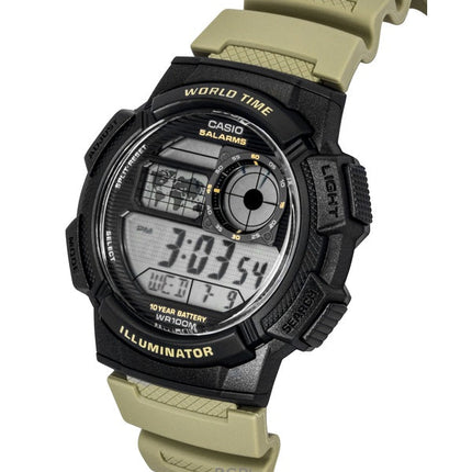 Reloj Casio AE-1000W-5AV de cuarzo con correa de resina digital estándar para hombre (100 m)