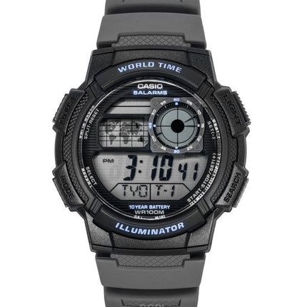 Reloj Casio Standard Digital de cuarzo con correa de resina AE-1000W-8AV 100M para hombre