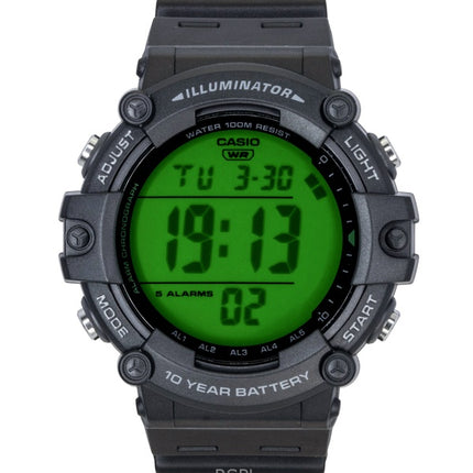 Reloj Casio AE-1500WHC-1AV de cuarzo con correa de resina digital multifuncional para hombre, 100 m