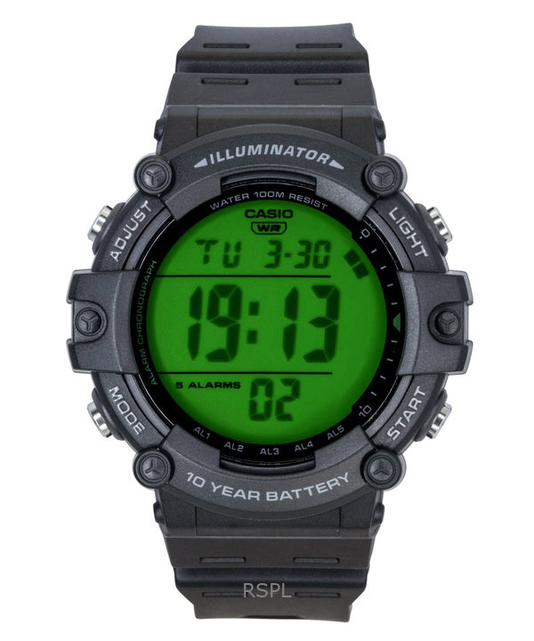 Reloj Casio AE-1500WHC-1AV de cuarzo con correa de resina digital multifuncional para hombre, 100 m