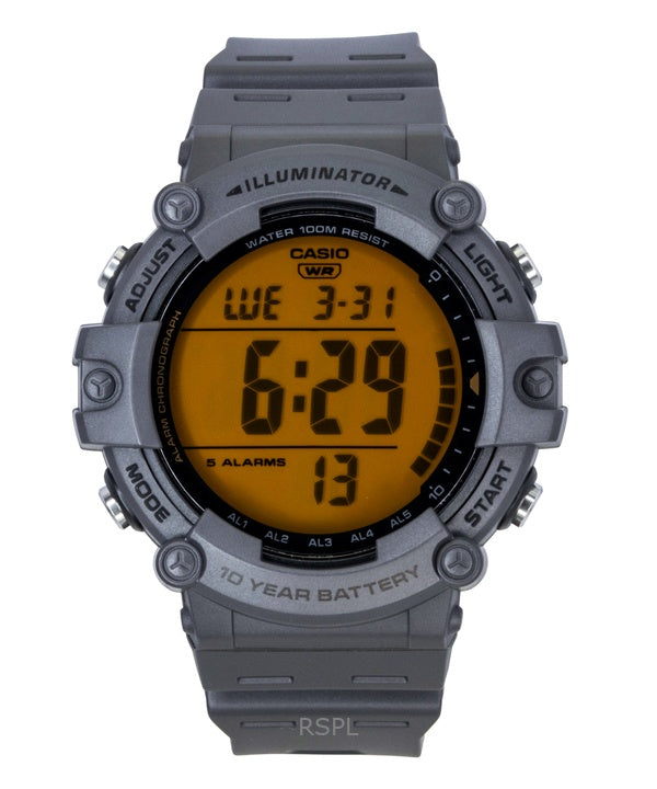 Reloj Casio AE-1500WHC-8AV de cuarzo con correa de resina digital multifuncional para hombre, 100 m