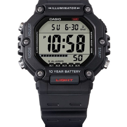 Reloj Casio AE-1600H-1AV de cuarzo con correa de resina digital, 100 m, para hombre