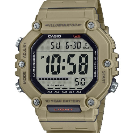 Reloj Casio AE-1600H-5AV de cuarzo con correa de resina digital, 100 m, para hombre