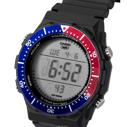 Reloj Casio AE-1700H-1A2V de cuarzo con bisel Pepsi y correa de resina digital multifuncional para hombre, 100 m