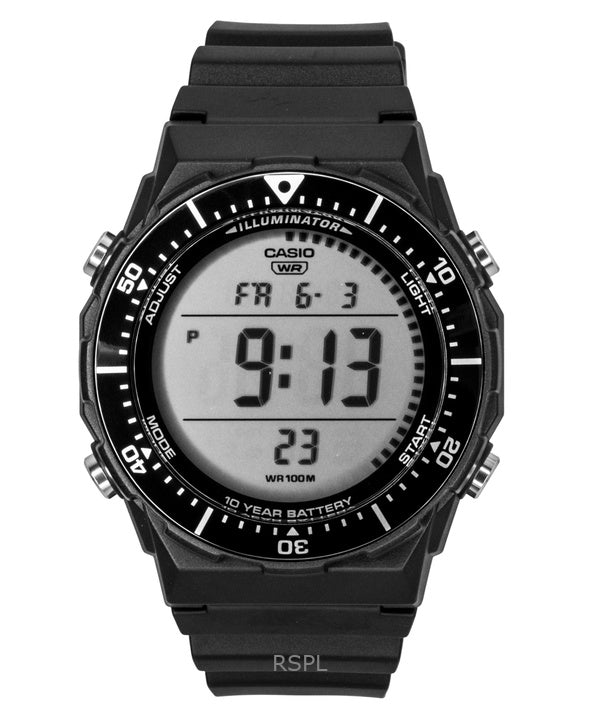 Reloj Casio AE-1700H-1AV de cuarzo con correa de resina digital multifuncional para hombre, 100 m