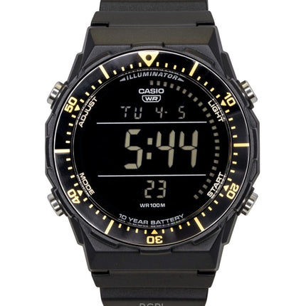 Reloj Casio AE-1700H-1BV de cuarzo con correa de resina digital multifuncional para hombre, 100 m