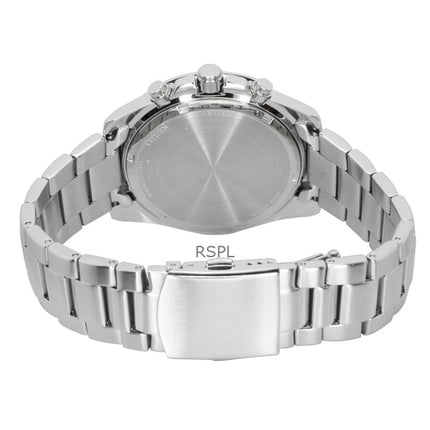 Reloj Citizen Cronógrafo de acero inoxidable con esfera negra de cuarzo AN8230-59E 100M para hombre