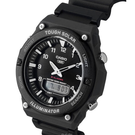 Reloj Casio G-Shock analógico digital con correa de resina, esfera negra, solar, AQ-S820W-1AV, 100 m, para hombre
