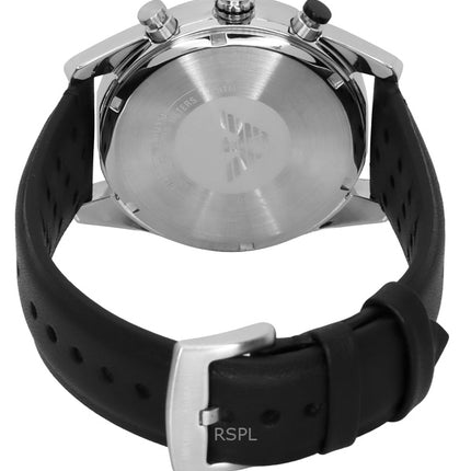 Reloj cronógrafo Emporio Armani AR11635 para hombre, correa de piel, esfera negra, cuarzo