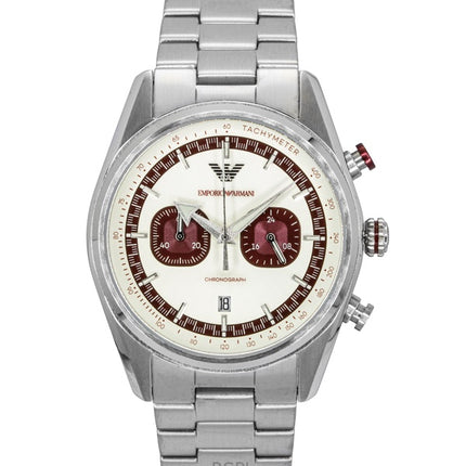 Reloj cronógrafo Emporio Armani de acero inoxidable con esfera multicolor de cuarzo AR11645 para hombre