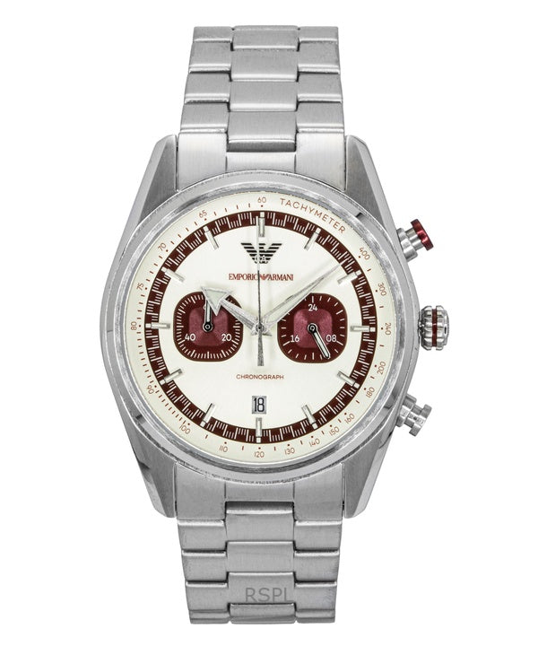 Reloj cronógrafo Emporio Armani de acero inoxidable con esfera multicolor de cuarzo AR11645 para hombre