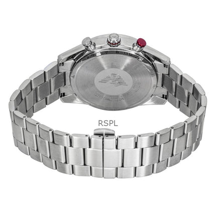 Reloj cronógrafo Emporio Armani Racer de acero inoxidable con esfera azul y cuarzo AR11676 para hombre