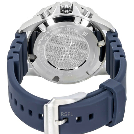 Reloj Emporio Armani World Explorer Cronógrafo con correa de silicona y esfera azul solar AR11696 100M para hombre