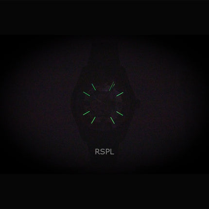 Reloj automático Emporio Armani AR60093 de acero inoxidable con esfera esqueletizada negra para hombre