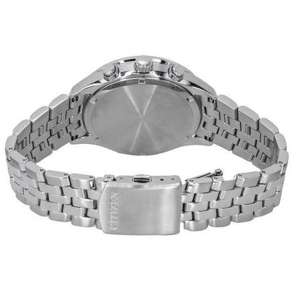 Reloj para hombre Citizen Classic Corso Eco-Drive cronógrafo de acero inoxidable con esfera verde AT2149-85X 100M