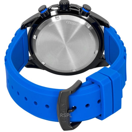 Reloj Citizen Brycen Chronograph para hombre, modelo AT2586-05E, con correa de silicona, esfera negra y movimiento Eco-Drive (100 m).