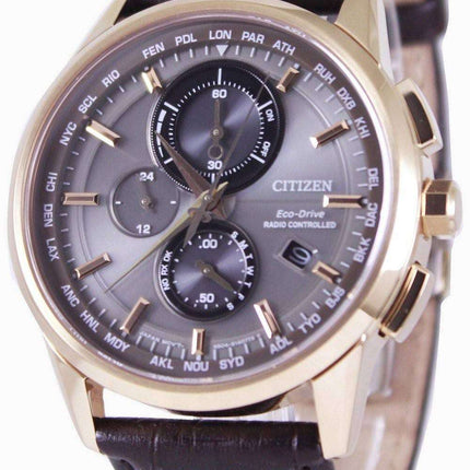 Ciudadano Eco-Drive Radio controlado reloj mundial tiempo AT8113 - 12H hombres