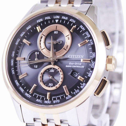 Reloj para hombre Citizen Eco-Drive controlado por radio, hora mundial AT8116-65E.