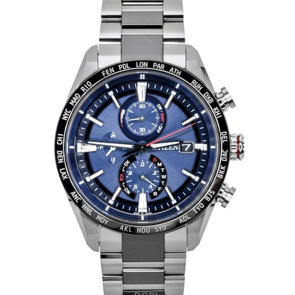 Reloj Citizen Attesa Cronógrafo Radio Controlado Super Titanium Eco-Drive AT8186-51L 100M para hombre