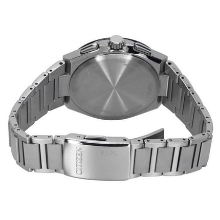 Reloj Citizen Eco-Drive Radio Controlled GMT Cronógrafo Super Titanium Esfera azul AT8238-84L 100M para hombre