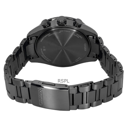 Reloj Citizen Attesa Eco-Drive AT8286-65E para hombre, cronógrafo radiocontrolado, esfera multicolor de titanio, 100 m