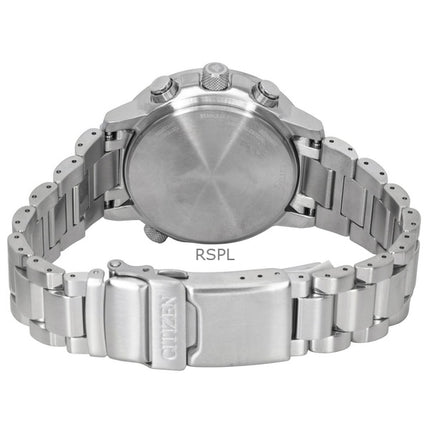 Reloj Citizen Promaster Sky Eco-Drive Cronógrafo de acero inoxidable con esfera azul para buceo AT8300-58L 200M para hombre