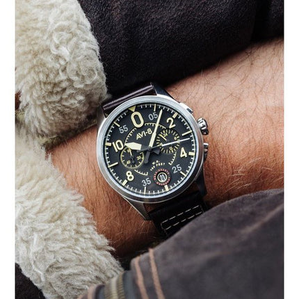 Reloj para hombre AVI-8 Spitfire Lock Midnight Oak Cronógrafo Cuarzo AV-4089-01