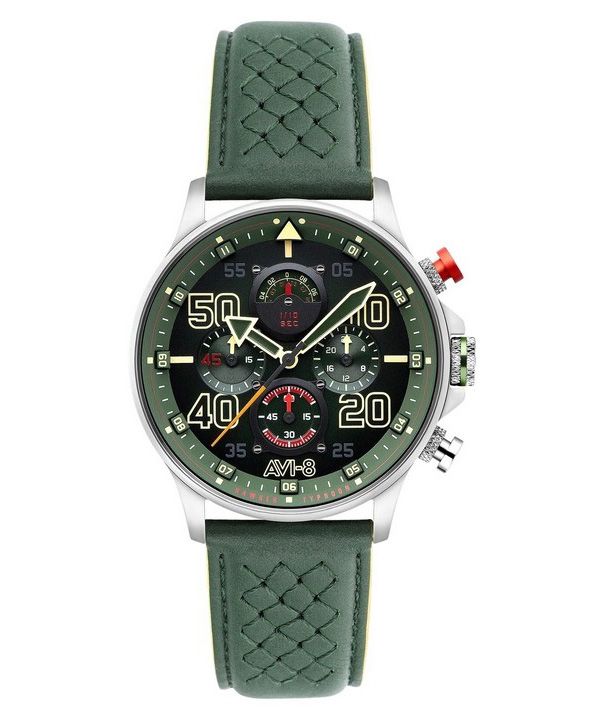 AVI-8 Hawker Typhoon Rb396 Sheila cronógrafo Edición limitada Goch esfera verde cuarzo AV-4093-08 Reloj para hombre