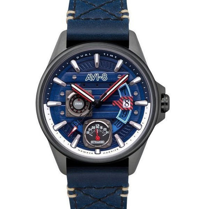 AVI-8 Hawker Harrier Farley Reloj multifunción de cuarzo con esfera azul AV-4098-03 para hombre