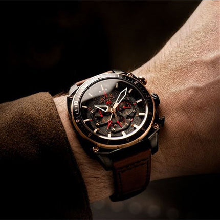 AVI-8 Hawker Hunter Atlas Reloj para hombre con cronógrafo de hora dual, esfera negra y jade, cuarzo AV-4100-09