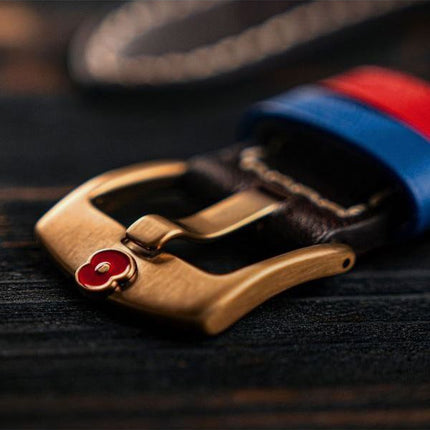 Reloj para hombre AVI-8 Dambuster 80.º aniversario Royal British Legion Meca-Quartz Edición limitada con esfera marrón AV-4108-R