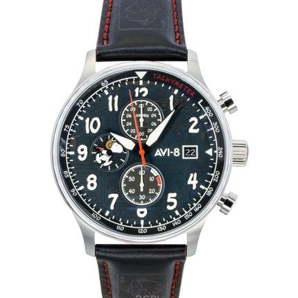 Reloj de caballero AVI-8 Hawker Hurricane Classic Chronograph Edición Limitada Ace Esfera Negra Cuarzo AV-4132-01