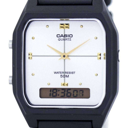 Reloj Casio cuarzo hora Dual alarma Analógico Digital AW-48HE-7AV hombre