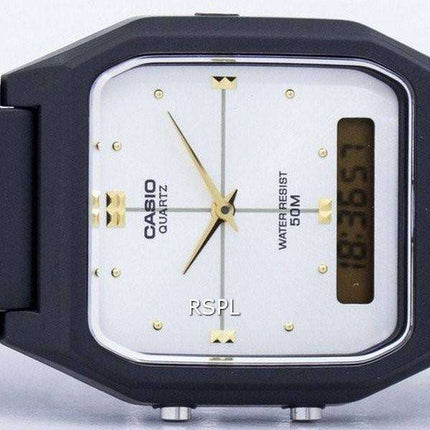 Reloj Casio cuarzo hora Dual alarma Analógico Digital AW-48HE-7AV hombre