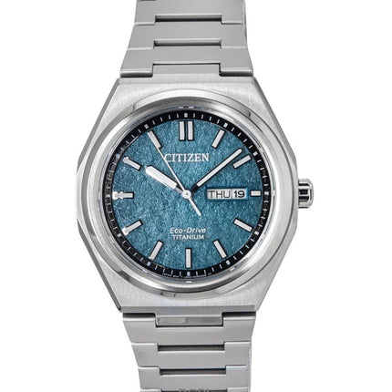 Reloj Citizen Zenshin Super Titanium Eco-Drive AW0130-85X para hombre, esfera verde, 100 m