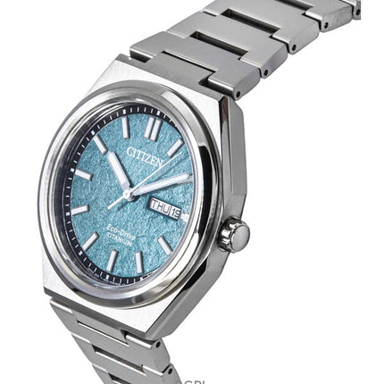 Reloj Citizen Zenshin Super Titanium Eco-Drive AW0130-85X para hombre, esfera verde, 100 m