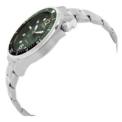 Reloj Citizen Eco-Drive de acero inoxidable con esfera verde AW1715-86X 100M para hombre
