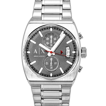 Reloj Armani Exchange Oliver Chronograph de acero inoxidable con esfera gris de cuarzo AX2820 para hombre