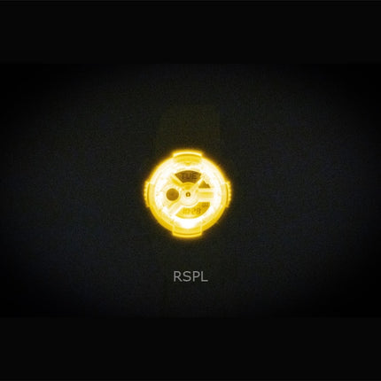 Reloj Casio Baby-G analógico-digital con correa de resina, esfera amarilla, cuarzo, modelo BA-110AH-9A, resistente al agua hasta 100 m para mujer