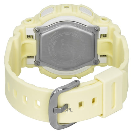 Reloj Casio Baby-G analógico-digital con correa de resina, esfera amarilla, cuarzo, modelo BA-110AH-9A, resistente al agua hasta 100 m para mujer