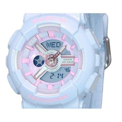 Reloj Casio Baby-G analógico digital con correa de resina y esfera multicolor de cuarzo BA-110FH-2A 100M para mujer