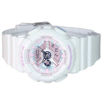Reloj Casio Baby-G analógico digital con correa de resina y esfera multicolor de cuarzo BA-110FH-7A 100M para mujer