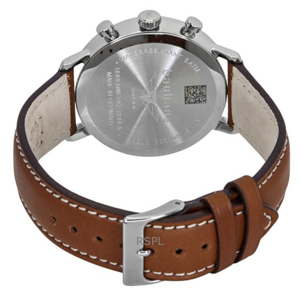 Reloj Bauhaus Solar 20863 para mujer, cronógrafo, correa de piel y esfera azul