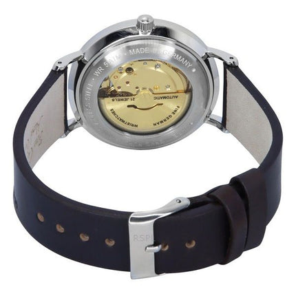 Reloj automático Bauhaus Classic 21621 para hombre con correa de piel y esfera blanca