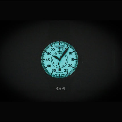 Reloj Bauhaus Aviation automático para hombre, correa de piel, esfera beige, 27565