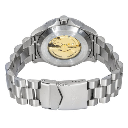 Reloj automático Bauhaus Aviation de titanio con esfera verde 2862M4 100M para hombre