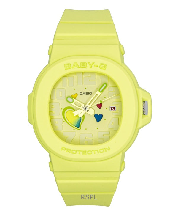 Reloj Casio Baby-G analógico con esfera verde de cuarzo, BGA-10-3A, 100 m, para mujer