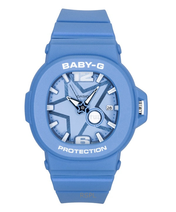 Reloj Casio Baby-G analógico de resina con esfera azul de cuarzo BGA-10D-2A2 100M para mujer