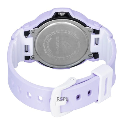 Reloj Casio Baby-G analógico de cuarzo con correa de resina y esfera morada BGA-10D-6A 100M para mujer